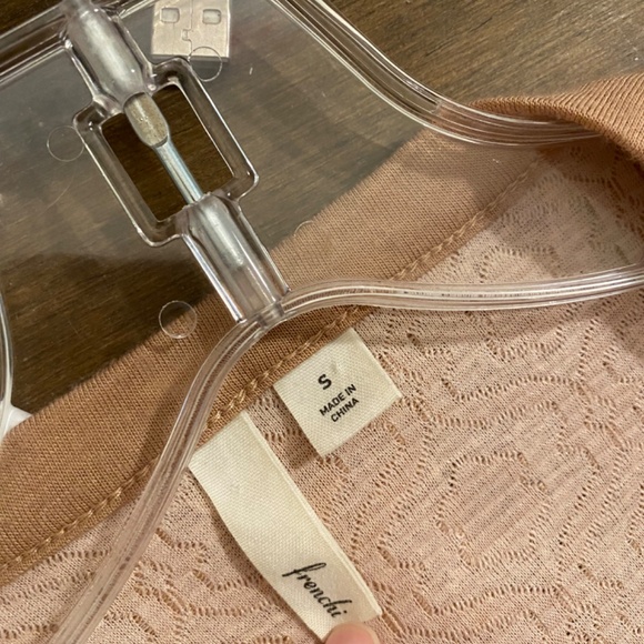 Frenchi Tan and Cream Patterned Cardigan - Picture 4 of 6